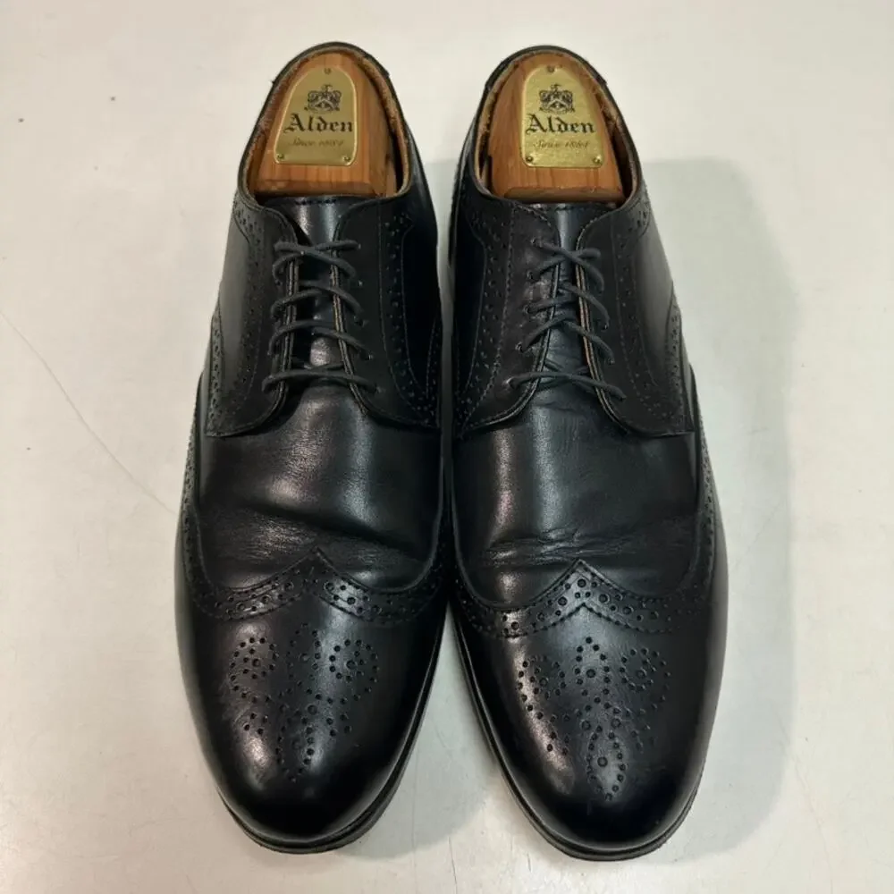 EUC Rancourt & Co. x Cole Haan Black Wingtip Derby Made in Maine, USA 10 D